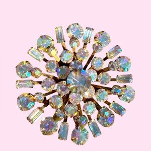 Iridescent Vintage Gold Brooch
